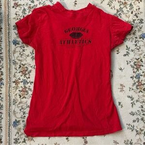 Georgia Athletics Red Graphic Tee
